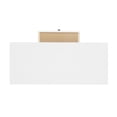 thumbnail image 5 of Linon Davis Solid Wood Single Drawer Laptop Desk, 30" Tall, Antique White Finish, 5 of 25