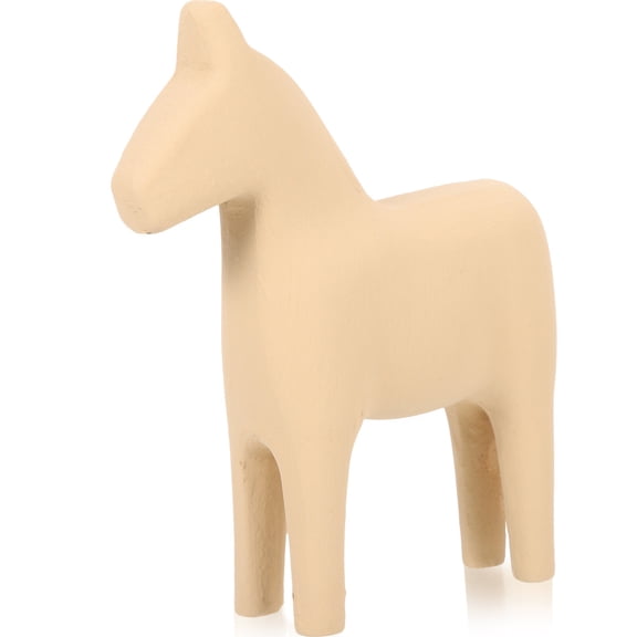 Yongwei Wooden Swedish Dala Horse Figurine for DIY Crafts