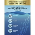 thumbnail image 6 of Norwegian Gold Super Critical Omega Softgels | 2,400 mg Fish Oil | 1,000 mg Omega-3,6,7,9,11 | 30 Count | by Renew Life, 6 of 8
