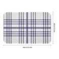 thumbnail image 3 of Blue Checkered Tartan Plaid Doormat 60x90cm Non-Slip Absorbent Bathroom Rug Soft Crystal Velvet Floor Mat for Indoor Use, Durable & Stain-Resistant Decorative Doormat Made in the USA, 3 of 6