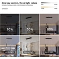 thumbnail image 4 of SHILIU-Modern Linear Pendant Light, Dimmable LED Pendant Lighting with Remote, Adjustable Pendant Hanging Lamp Fixture, Creative Linear Wave LED Chandelier for Kitchen Island Dining Room,45W/Black, 4 of 4