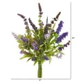 thumbnail image 2 of Nearly Natural 15in. Lavender Artificial Flower Bouquet (Set of 3), Purple, 2 of 2