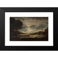 thumbnail image 2 of Petrus van Schendel 24x17 Black Modern Framed Museum Art Print Titled - Moonlit Landscape, 2 of 5