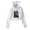 White-HL10414X04, variant on M3GAN Hoodie Sweatshirts Crop top Printing Movie for Girls Cat Ear Youth Streetwear Casual