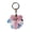 D, variant on mdesiwst Keychain Pendant Flower Shape Bag Pendant Imitation Leather Access Control Card Holder Protective Cover Car Keychain Hanging Ornament