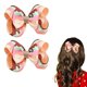 thumbnail image 1 of 2 pinzas para el pelo con lazo de helado, cinta de grogrén, pinzas de cocodrilo, accesorios coloridos para el cabello para mujeres, niños pequeños, niñas, adolescentes, 1 of 5
