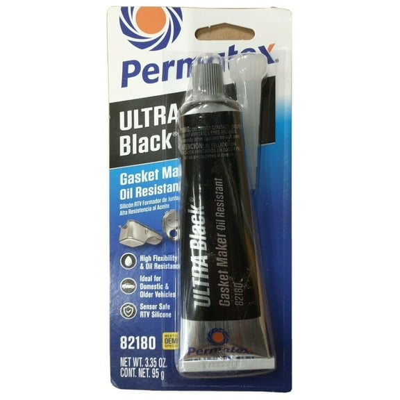 12 Pack Permatex Ultra Black 82180 Max Oil Resist RTV Silicone Gasket Maker 3.35