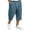 Sky Blue -CQ55, variant on Nestiefly Men's Capri Cargo Casual 3/4 Shorts Elastic Waist Drawstring Wide Leg Below Knee Sweatpants Baggy with Pockets Navy 4XL