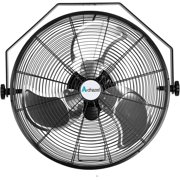 20 Inch 4600 CFM Wall Mount Fan, 3-speed High Velocity Wall Fan with Full-sealed Motor, Heavy Duty Metal Barn Fans for Workshop, Garage and Warehouse, UL Certified