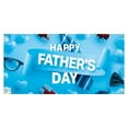 thumbnail image 2 of AURIGATE Large, Happy Fathers Day Banner - 71x36 Inch, Fathers Day Decorations Fathers Day Backdrop for Party Blue Happy Father's Day Decorations Fathers Day Party Decoration Happy Fathers Day Sign, 2 of 3