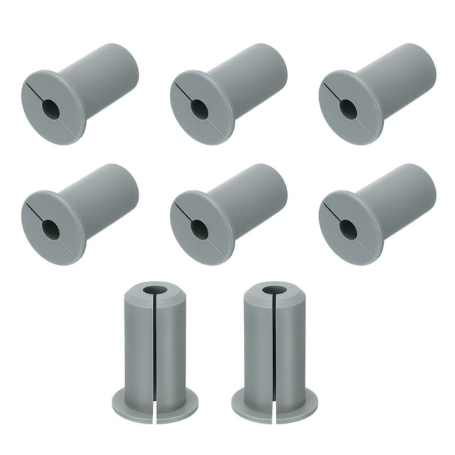 Uxcell 8Pcs Grommets de Pared para Cables de 3/4 Pulgada, Bushing de Silicona para Pared, Kits de Enrutamiento de Cables con Agujero de 7mm, Gris