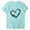 Light Blue, variant on Buigttklop Graphic T Shirts Tops for Women Plus Size,Womens Love Printed Tops Short Sleeve Out Blouse Funny Round Neck T-Shirt Tops