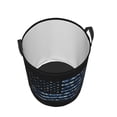 thumbnail image 3 of Daiia Navy Camouflage American Flag Round Laundry Basket with Handles Thickened Waterproof Circular hamper,Dirty Clothes Storage Basket for Bedroom,Bathroom,College Dorm-Small, 3 of 8