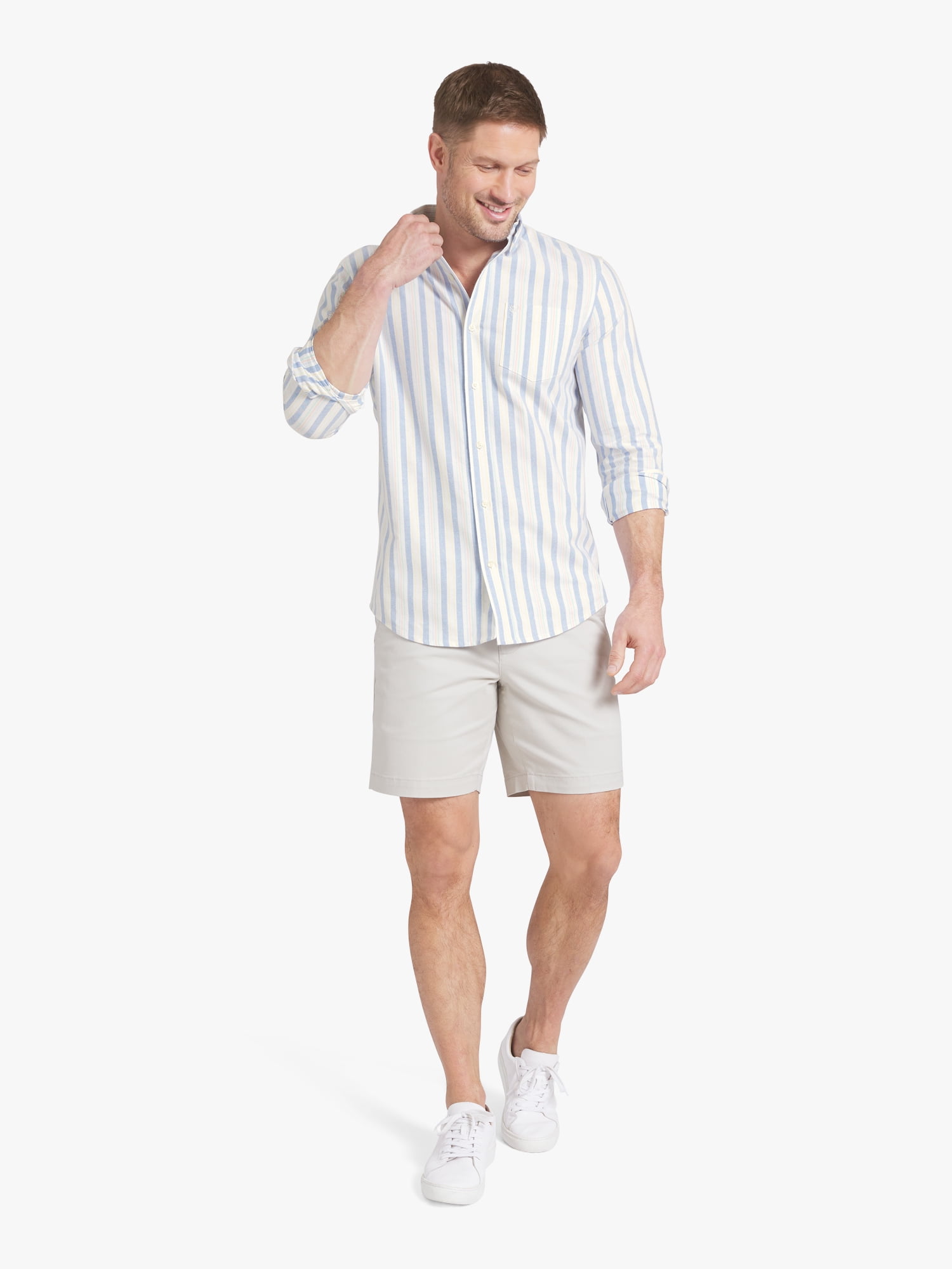 Chaps Men's & Big Men's Long Sleeve Oxford Woven Shirt, Sizes S-3XL