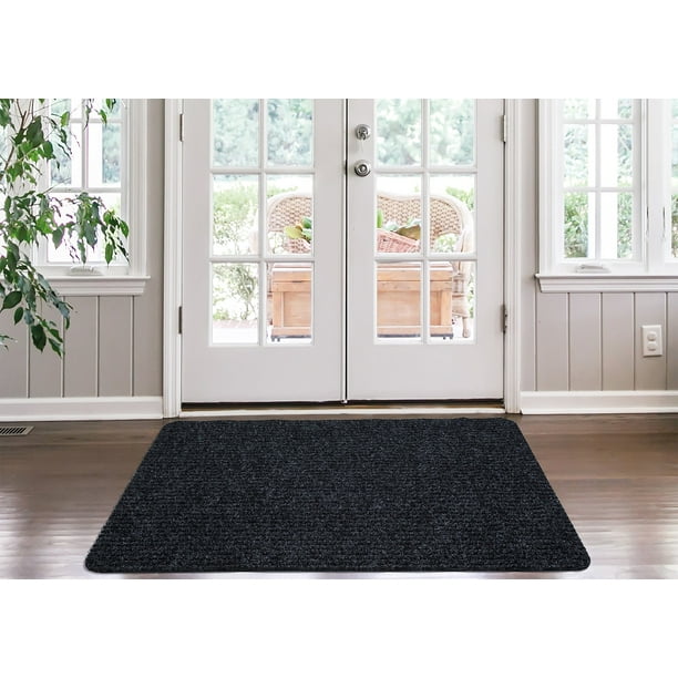 Ottomanson Lifesaver Utility Ribbed Carpet Indoor/Outdoor Mat Area Rug