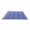 thumbnail image 2 of Ahgly Company Machine Washable Indoor Rectangle Abstract Blue Contemporary Area Rugs, 2' x 4', 2 of 4