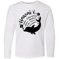 thumbnail image 3 of Inktastic Hawaii Islands with Dolphin Long Sleeve Youth T-Shirt, 3 of 5