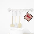 thumbnail image 3 of Moth Shabby Chic Pink Roses Pair of Pot Holders, 3 of 3
