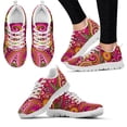 thumbnail image 1 of Zapatillas deportivas informales con estampado de flores de mandala bohemias para mujer, zapatos planos cómodos con cordones, 1 of 6