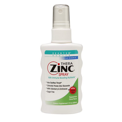 Quantum Health Thera Zinc Spray, Peppermint Clove Flavor, 2 oz , 2 Pack