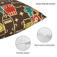 thumbnail image 3 of Yiaed Robot and Monsters Print Pillow Covers Super Soft Decorative Square Throw Pillow Covers Case Cushion Covers for Sofa Couch Bedroom Car Decor（No pillow core）-22"x22", 3 of 7