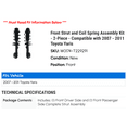 thumbnail image 2 of Front Strut and Coil Spring Assembly Kit - 2-Piece - Compatible with 2007 - 2011 Toyota Yaris 2008 2009 2010, 2 of 2