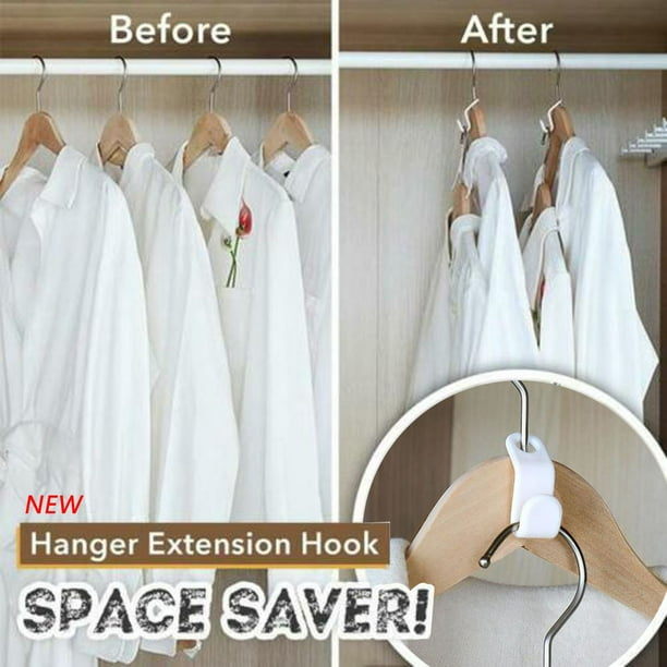 SDNall Closet Hanger Wonder Space Extension Hook Clothing Rack 6pcs 