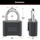 thumbnail image 5 of Candado de Combinación Master Lock Negro 1 Paquete, 5 of 10
