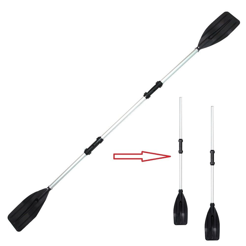 1 Pair Aluminum Alloy Detachable Afloat Kayak Oars Paddles For Inflatable Rafts 