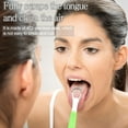 thumbnail image 6 of Tongue Scraper Cleaner 100% BPA Free Tongue Scrapers with Soft Handle for Adults, Kids, Healthy Oral Care, Easy to Use, Help Fight Bad Breath,with A Portable Travel Case-Green, 6 of 9