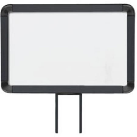Lavi Industries 50-1130F7H-MB Horizontal Fixed Mount Sign Frame, 7 x 11 In. Matte Black