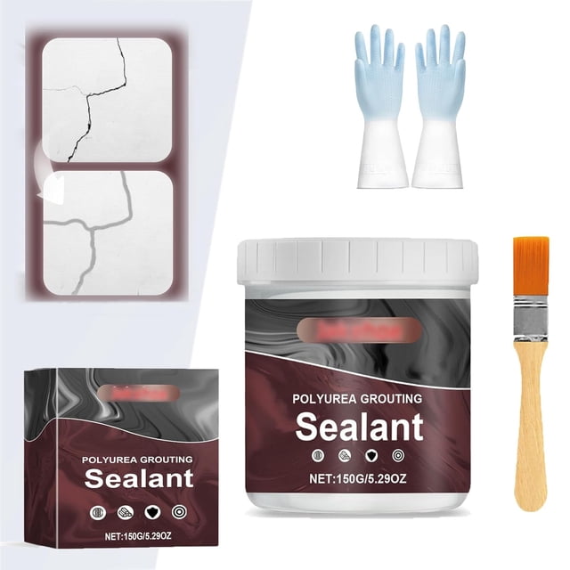 Sellador de lechada de poliurea potente Jakehoe, sellador de calafateo de ventanas para interiores, sellador impermeable de caucho líquido, sellador de techo de metal, sellador de espuma para