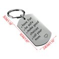 thumbnail image 3 of JeashCHAT Be Safe Make Good Choices Call Your Mom Stainless Steel Keychain Gift for New Driver or Graduation Key Ring, 3 of 5