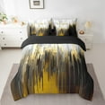 thumbnail image 2 of YST Abstract Graffiti Bedding Comforter Set, 7-Piece, Twin, Brown Yellow, 2 of 4
