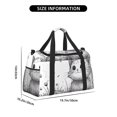 thumbnail image 3 of Fotbe Cute Cat Meadow Sketch Bolsa de Viaje con Estampado, Bolsa de Fin de Semana para Mujer con Compartimento para Zapatos, Bolsa de Gimnasio con Bolsillo Húmedo, 3 of 7