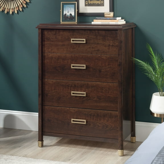 1934 Collection, by Sauder 4-Drawer Chest, Deco Cherry Finish