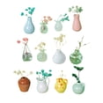 thumbnail image 3 of 14/12/10/9/8/6/4/3/2/1 Pieces Mini Vase Magnets Mini Ceramic Vase Refrigerator Magnets 3D Plant Magnets for Refrigerator Kitchen Locker office Decoration, 3 of 7