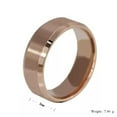 thumbnail image 5 of EOEMY 8mm Stainless Steel Ring Womens Men'S Band Silver/Gold/Black/Rose Gold Size 5-15, 5 of 9
