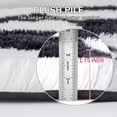 thumbnail image 7 of BERTHMEER 4'x6' Fluffy Area Rugs for Bedroom Living Room Dinning Room Plush Pile Soft Geometric Modern Indoor Carpets Rugs, Black White, 7 of 7