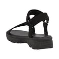 thumbnail image 4 of Sandalias Mujer Casuales Velcro Cómodas Real Jungle Huaraches negro 26, 4 of 5