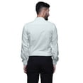 thumbnail image 3 of BESTMAN Chemise en Coton pour Hommes à Manches Longues Imprimée à Col Écarté Chemise Ajustée Formelle, 3 of 5