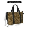 thumbnail image 2 of Rocae Gold Glitter Leopard for Travel Shoulder Bag Top Handle Handbag with Yoga Mat Buckle for Gym, Work, Travel, 2 of 7