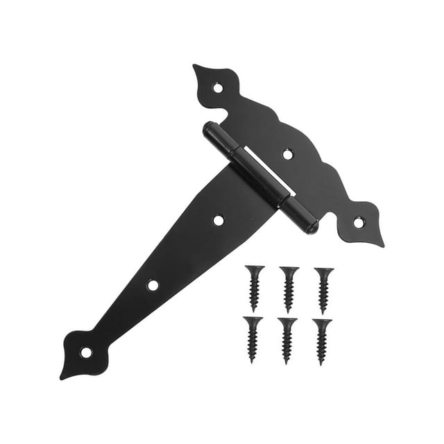 veasfak Hardware T strap Door Hinges Heavy Duty for Outdoor Barn Shutter C