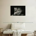 thumbnail image 2 of Elephant Stock Lion And Lioness Mates Wall Art - Horizontal Canvas Wall Art - Living Room Wall Decor - Animal Canvas - Black And Gray Decor - 30" x 20", 2 of 8