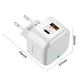 thumbnail image 3 of Cargador de teléfono de 38W Carga rápida QC 3.0 Carga para iPhone 13 Pro (EU White), 3 of 6