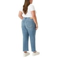 thumbnail image 4 of Women's Plus Vinatge Straight Ankle Jean - Desert Dust with Frayed Hem, 4 of 5