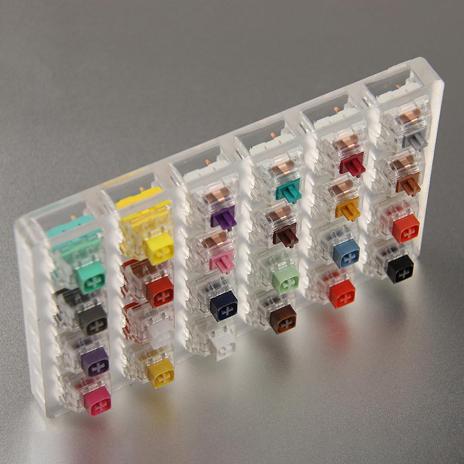 Key Clear Switches Switch Sampler for Mechanical Keyboard, 24, Durable Material