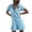 Sky Blue, variant on Cotton Linen Rompers for Women Short Sleeve Button Down Loose Fit Overall Shorts Collared Ruffle Hem Casual Beach Summer Rompers Pink S