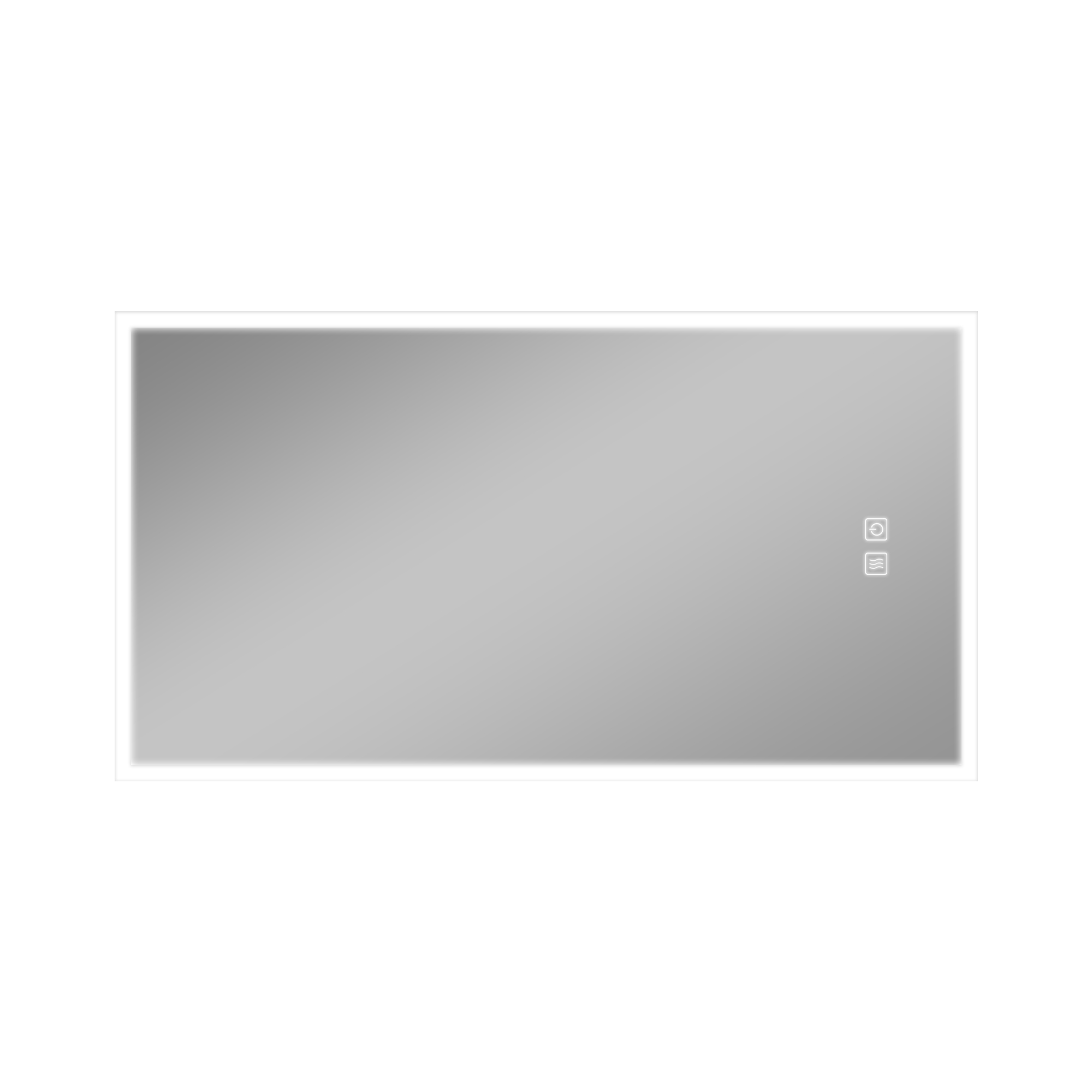 47"x26" Edge LED Lighted Wall Mounted Bathroom Mirror Modern Rectrangle Vanity Mirror with Anti-Fog,Silver