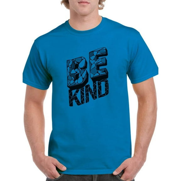Be Kind Craquelure T-Shirt Men -Image by Shutterstock, Male x-Large